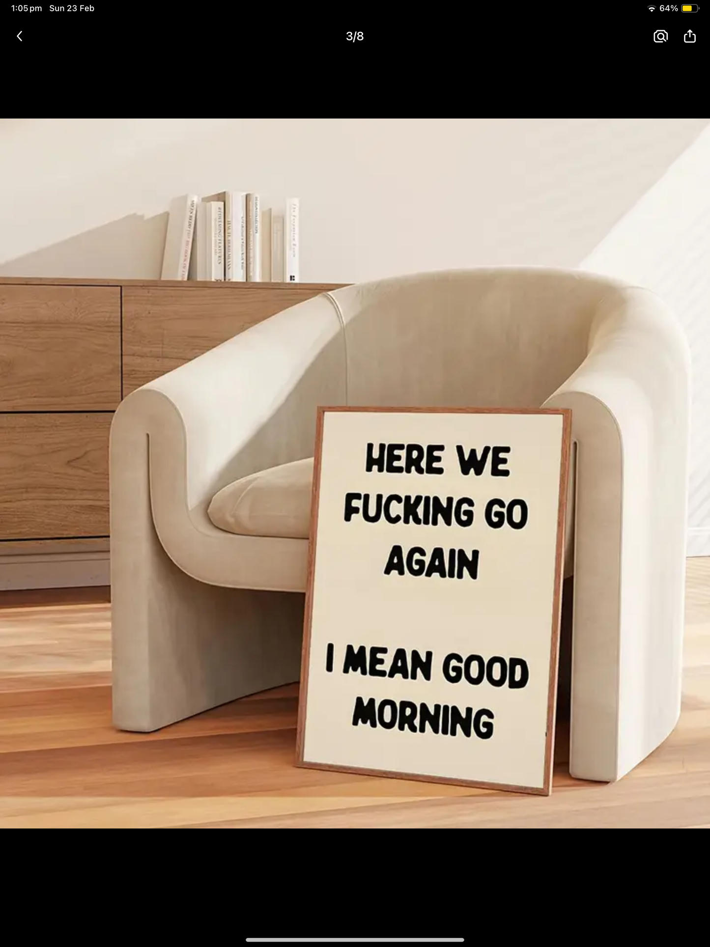 “Here we fucking go again I mean good morning” Wall Art