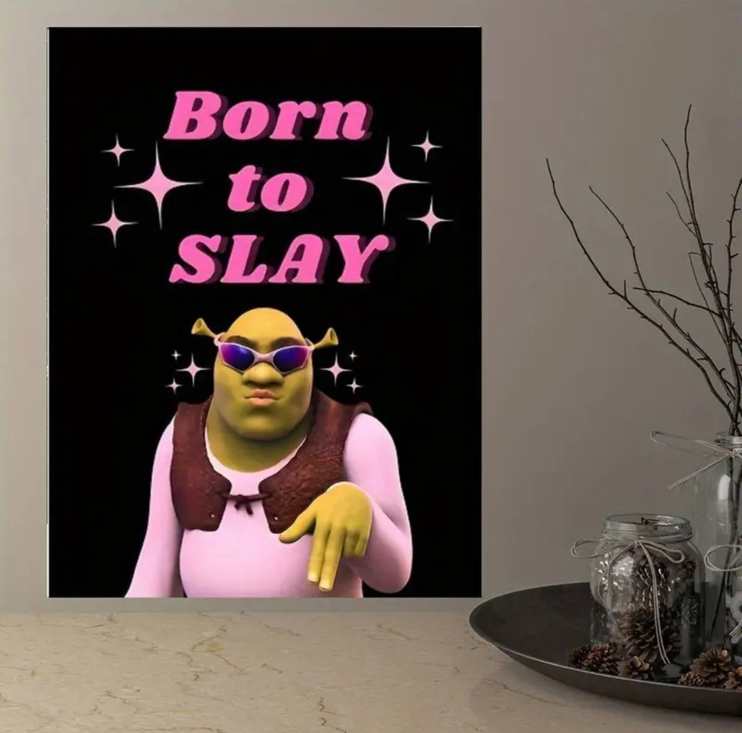 “Born to slay” Wall Art